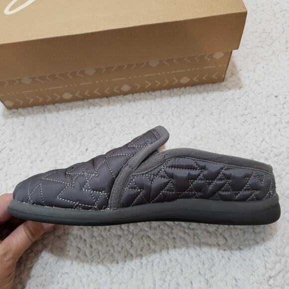 NEW ZODIAC Womens Preston Slipper Smoke grey size 6 M - Picture 3 of 9